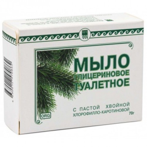 Мыло туалетное глицериновое Фитолон с пастой хвойной хлорофилло-каротиновой  argo-zakaz.ru  