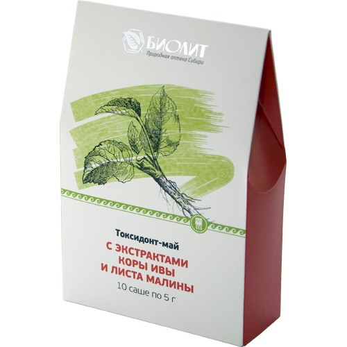 Купить Токсидонт-май с экстрактами коры ивы и листа малины на сайте арго-заказ